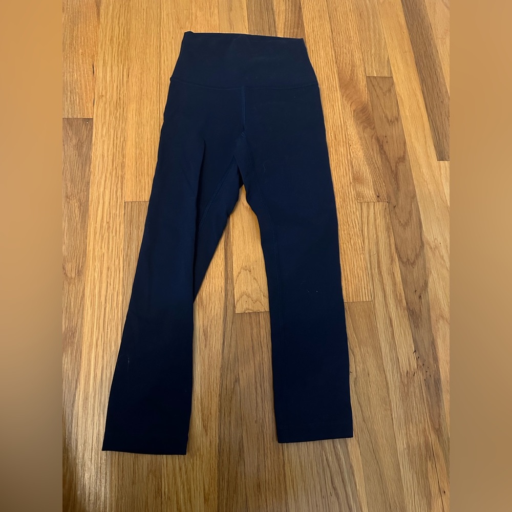 Navy lulu align 21 inch leggings